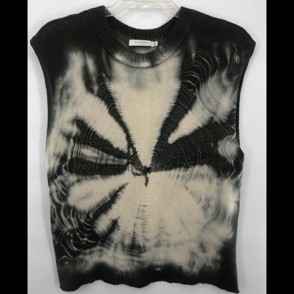 Mododoc Los Angeles Tie Dye Sleeveless Sweater sz L